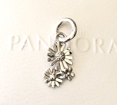 #ad Pandora Flower Daisy Bouquet Dangle Charm #798819C00 FREE Gift Box Tag $24.85
