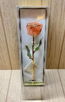 #ad New in box Real Rose Dipped Preserved In 24K Gold $49.99