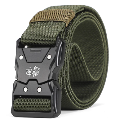 #ad Tactical Belts For Men Military Style Work Hiking Gun Belt With Quick Release. $11.99