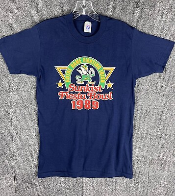 #ad Vintage Notre Dame Fighting Irish Football 1989 Sunkist Bowl T shirt $15.99