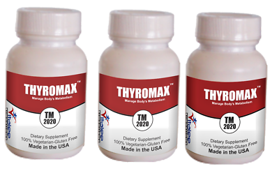 #ad Thyromax Natural Thyroid Economy Pack 3 bottles 60ct $125.95