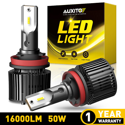#ad 2X AUXITO Car H11 Auto LED Headlight Bulbs Beam Low Kit 6000K White X1 SERIES $20.09