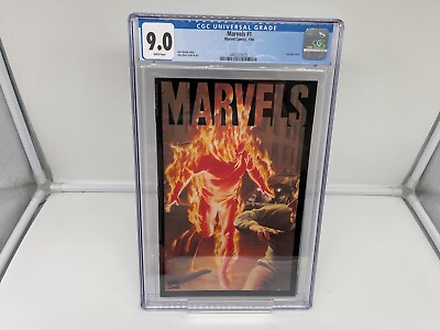 #ad Marvels #1 CGC 9.0 Alex Ross Marvel 1994 $44.99
