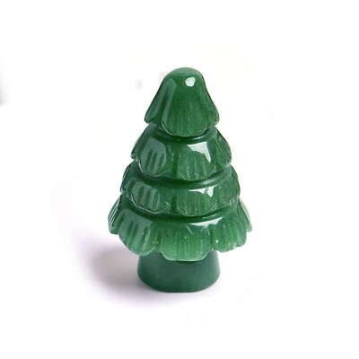 #ad Natural Green Aventurine Christmas Tree Crystal Home Decoration Mineral Specimen $14.90