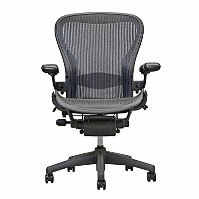 #ad Herman Miller Aeron Chair Open Box Size B Fully Loaded Black Chair $534.11
