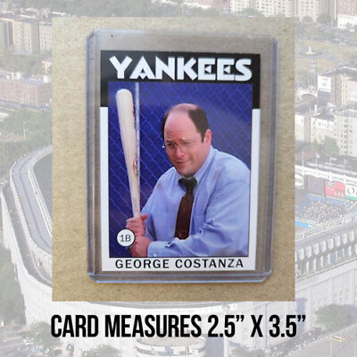#ad Seinfeld George Costanza 1986 Retro Style Baseball Card New York Parody Art ACEO $5.79