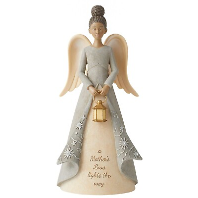 #ad Foundations African American Angel Mother#x27;s Love Lights The Way Figurine 6013084 $45.99