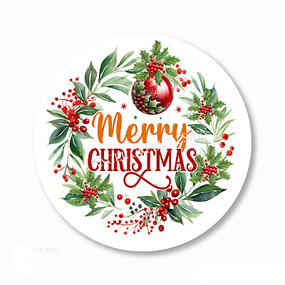 #ad Merry Christmas Party Favors Envelope Seals Scrapbook Stickers Holiday Labels $2.20