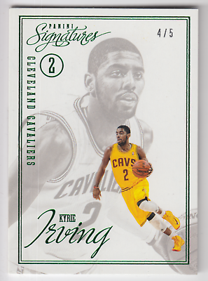 #ad 2012 13 PANINI SIGNATURES KYRIE IRVING ROOKIE RC 5 GREEN PARALLEL #18 CAVALIERS $99.99