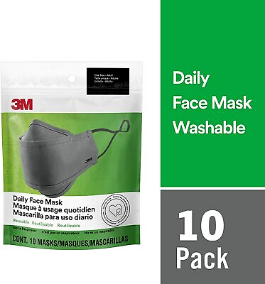 #ad Daily Face Mask Reusable Ear Loops Lightweight Cotton Fabric $15.00