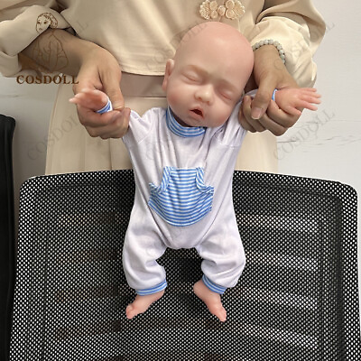 #ad COSDOLL 14.9 in Full Body Silicone Doll Reborn Baby ​Dolls ​Newborn Sleeping BOY $88.99