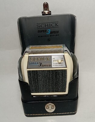 #ad Schick Super 3 Speed Electric Shaver Vintage $25.00