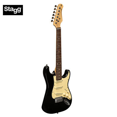 #ad Stagg Standard Series S 30 3 4 Size Electric Guitar Brilliant Black SES 30 BK 3 $169.99