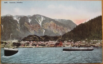 #ad Juneau AK 1915 Postcard: #x27;The Gold Belt City#x27; Alaska $7.99
