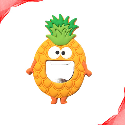 #ad Fun Bottle Opener Food Fridge Magnets Pineapple Design Cartoon $6.99