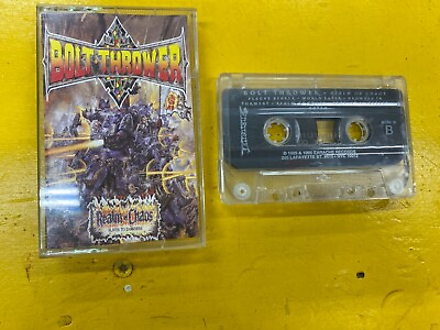 #ad Bolt Thrower Realm Of Chaos Cassette 1989 Death Metal vintage tape $39.95