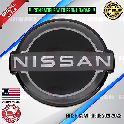 #ad #ad NISSAN ROGUE 2021 2022 2023 FRONT GRILLE EMBLEM NEW STYLE OUTLINE 62890 6RM0A $60.00
