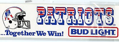 #ad NEW ENGLAND PATRIOTS FOOTBALL TEAM ISSUED VINTAGE 1980#x27;S STICKER DECAL 12quot; x 3quot; $9.95