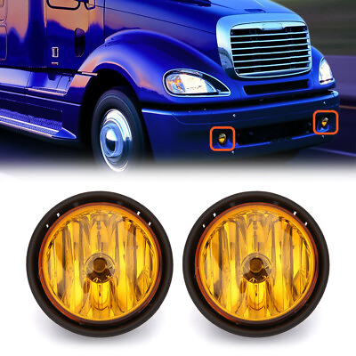 #ad 2pcs Fog Lamp Light with yellow Pair For Freightliner Columbia 2000 2015 $27.54