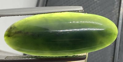 #ad New Rare XL Grade A Emerald Green Jade Jadeite Cabochon Handmade Lucky Stone $67.00