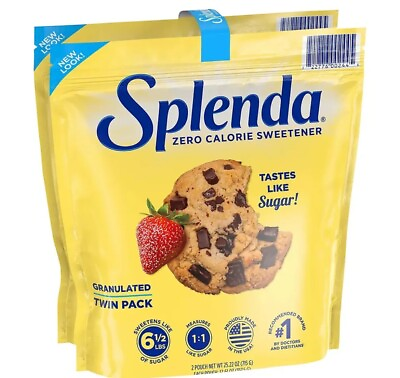 #ad SPLENDA Granulated Sweetener Twin Pack 12.6 oz. 2 pk. 8 2026 expiration. $19.99