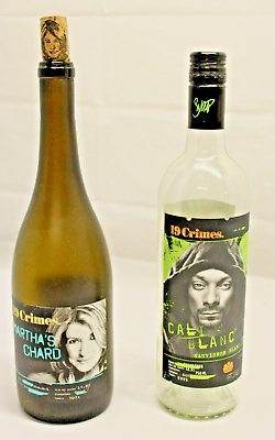 #ad Snoop Dogg amp; Martha Stewart 19 Crimes Wine Liquor Bottles $15.95
