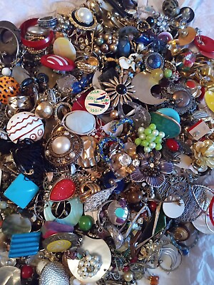 #ad SINGLE Earring Craft Lot Over 250 Pieces For Crafting Jewelry $39.99
