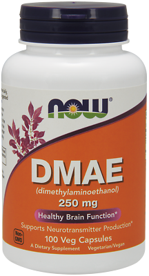 #ad Now DMAE 250m 100 Veg Caps Dimethylaminoethanol Neurotransmitter Late Date April $9.95