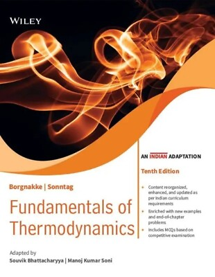 #ad Fundamentals of Thermodynamics 10e by Claus Borgnakke Sonntag INTERNATIONAL ED $38.50