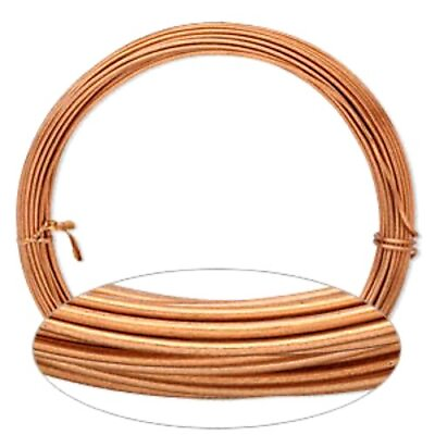 #ad Copper Aluminum Wire 14 Gauge Round Wrapping Jewelry Craft 45 Foot Coil $25.31