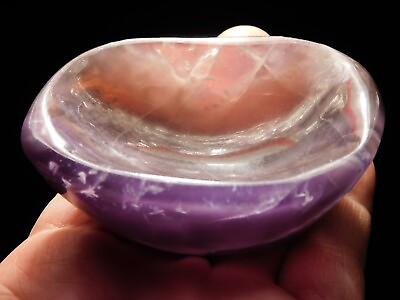 #ad Carved and Polished FLUORITE Crystal Ring Dish or Small Bowl 194gr $21.99