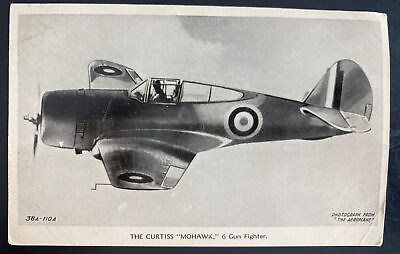 #ad Mint England Real Picture Postcard RAF Curtis Mohawk 6 Gun Fighter $52.00