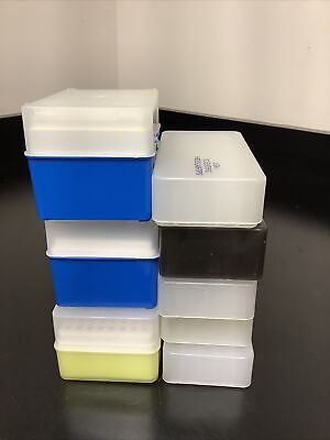 #ad Lot Of 8 Scientific Lab Tip Cases USA Scientific MTM And Fisherbrand $29.99