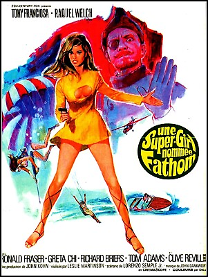 #ad RAQUEL WELCH Movie Poster for 1967 Film FATHOM Picture Photo Print 8quot;x10quot; $13.00