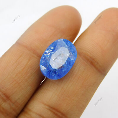 #ad Natural Sapphire CERTIFIED 6.85 Carat Loose Gemstone Oval Shape Blue Gem $13.50