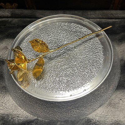#ad Real Rose Preserved And Dipped Completely In 24Kt. Gold $100.00