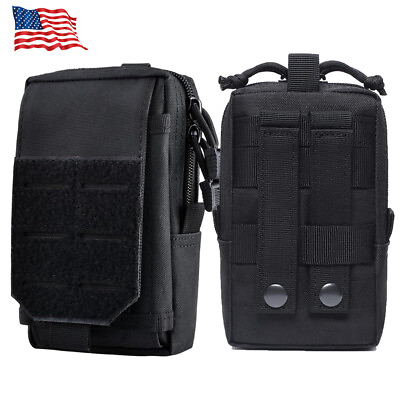 #ad Army Tactical Holster Military Molle Waist Belt Bag Wallet Cell Phone Pouch Case $11.69