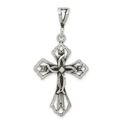 #ad Sterling Silver Antiqued Cross Pendant $36.32