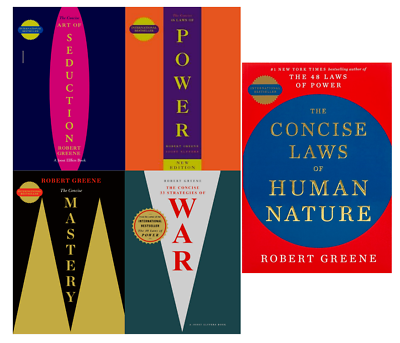#ad Robert Greene Collection 5 Books Set CONCISE Seduction Power USA STOCK $26.49