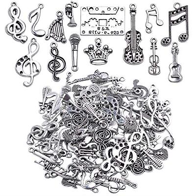#ad Music Notes Charm100 Grams Alloy Multistyle Musical Notation Symbol Charm Pe... $16.71