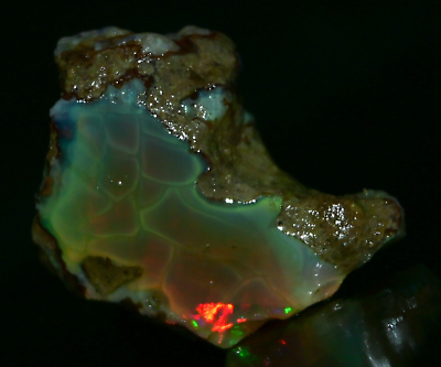 #ad Red Opal Rough 41.50 Carat Natural Ethiopian Opal Raw Welo Opal Gemstone. $41.60