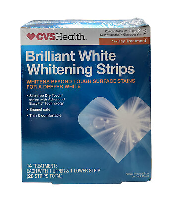 #ad Brilliant White Whitening Strips 14 Day Treatment Exp 09 2024 $17.99