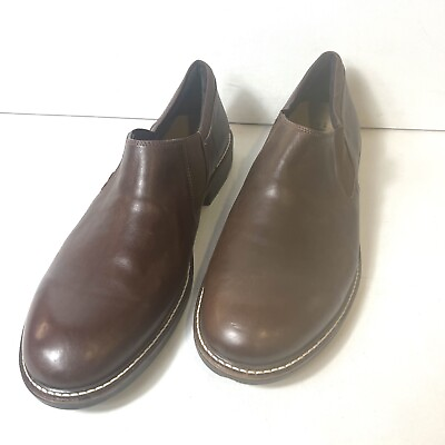 #ad Naot Director Handcrafted Brown Leather Slip On Shoes Men#x27;s Size EU 46 US 13 NEW $134.99