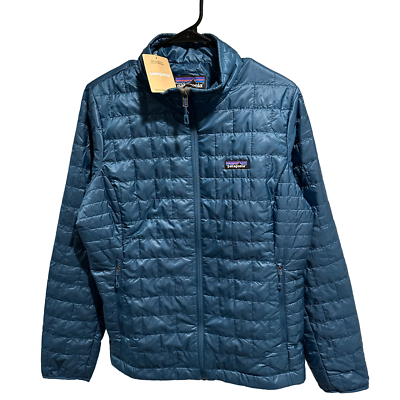#ad Patagonia Nano Puff Jacket Men#x27;s LAGOM BLUE Lightweight Packable Water Resistant $163.98