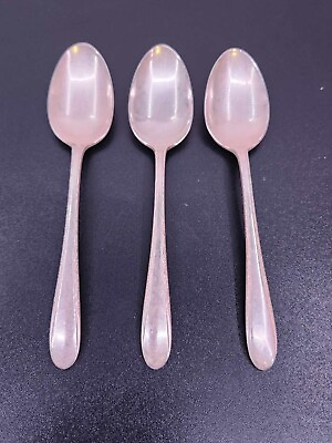 #ad Sterling Silver Plated Gorham Teaspoons X3 $30.00