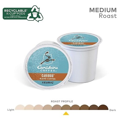 #ad 96 PACK Caribou Coffee Caribou Blend K Cups Medium Roast FREE SHIPPING $33.99