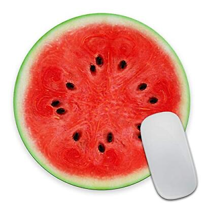 #ad Round Gaming Mouse Pad Custom Design Watermelon Mouse Pad Round Mat Size 7.9 ... $14.26