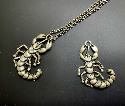 #ad 2PCS Pendant Only Scorpion Antique Filigree Vintage Pendant for Necklace $9.99