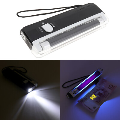 #ad Portable Handheld LED UV Torch Ultraviolet Flashlight Currency Banknote Checker $9.31
