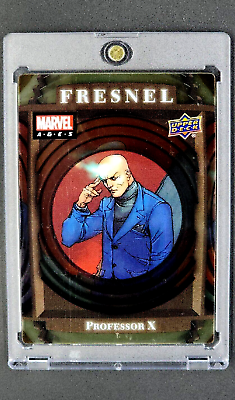 #ad 2020 UD Upper Deck Marvel Ages Fresnel SP #F 32 Professor X X Men Insert Card $33.99